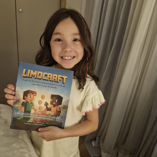 Família com o livro Limocraft